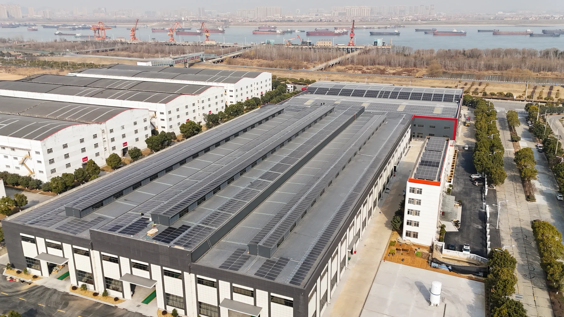 工业园区屋顶新能源项目全景